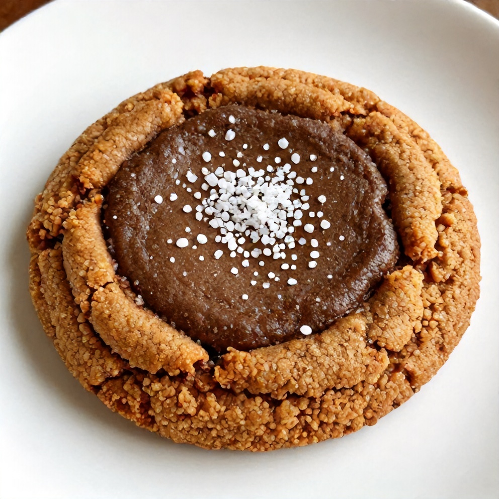 Crispy Brown Butter Coffee Toffee Cookies with Sea Salt