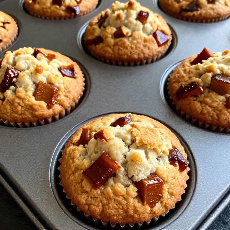 Caramelized Rhubarb Muffins