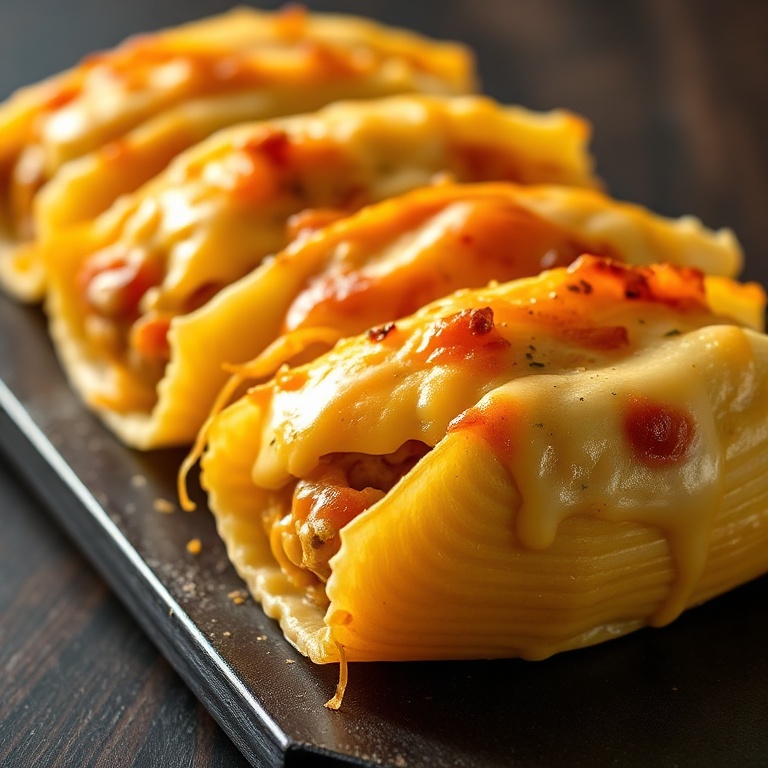 Cheesy Taco Stuffed Pasta Shells