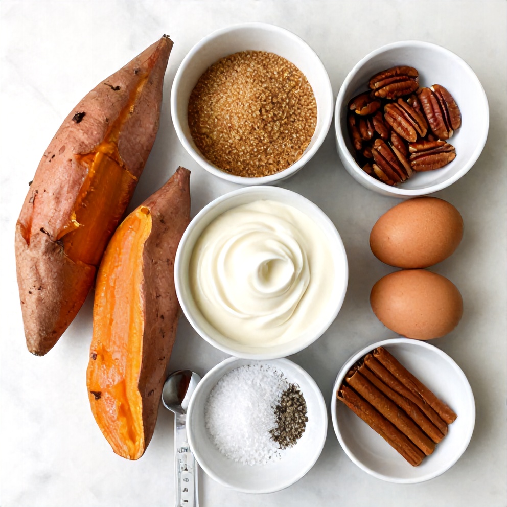 Ingredients for Classic Sweet Potato Casserole