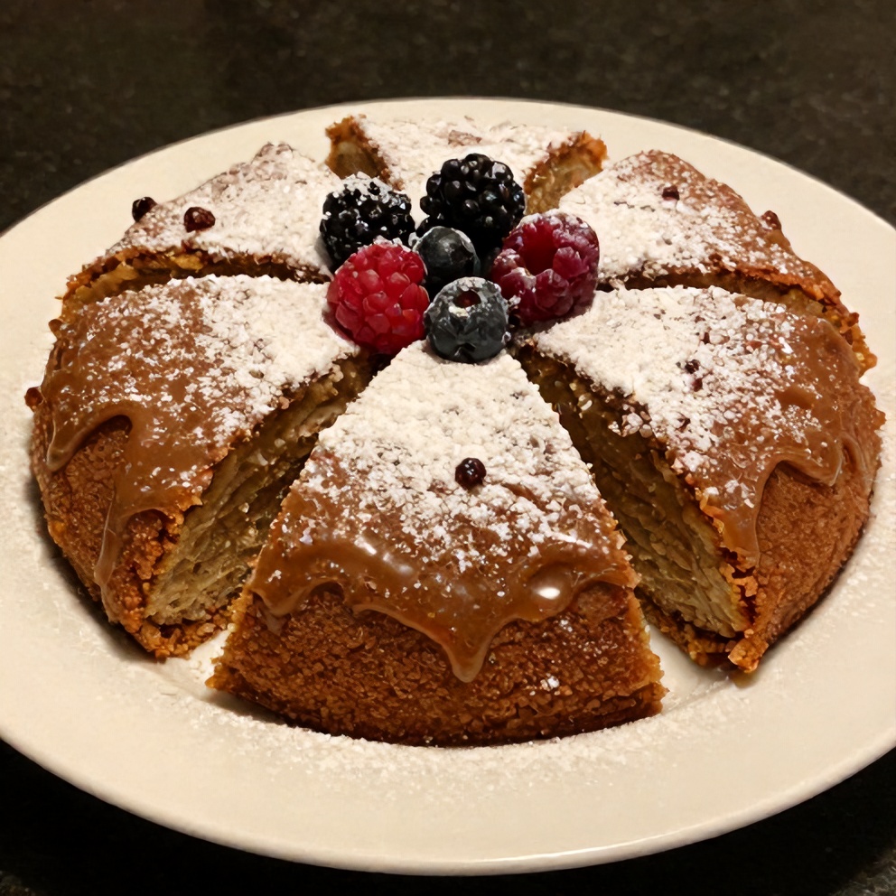 Sliced Brown Sugar Chai Cake with Warm Spices
