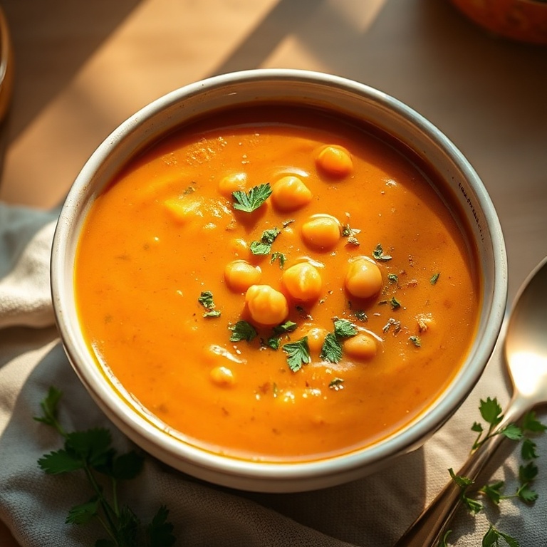 Cozy Moroccan Sweet Potato Soup