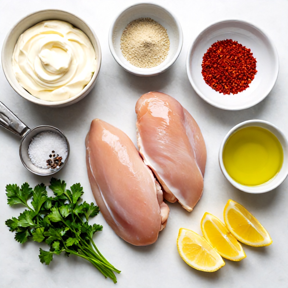 Raw ingredients for Creamy Boursin Chicken