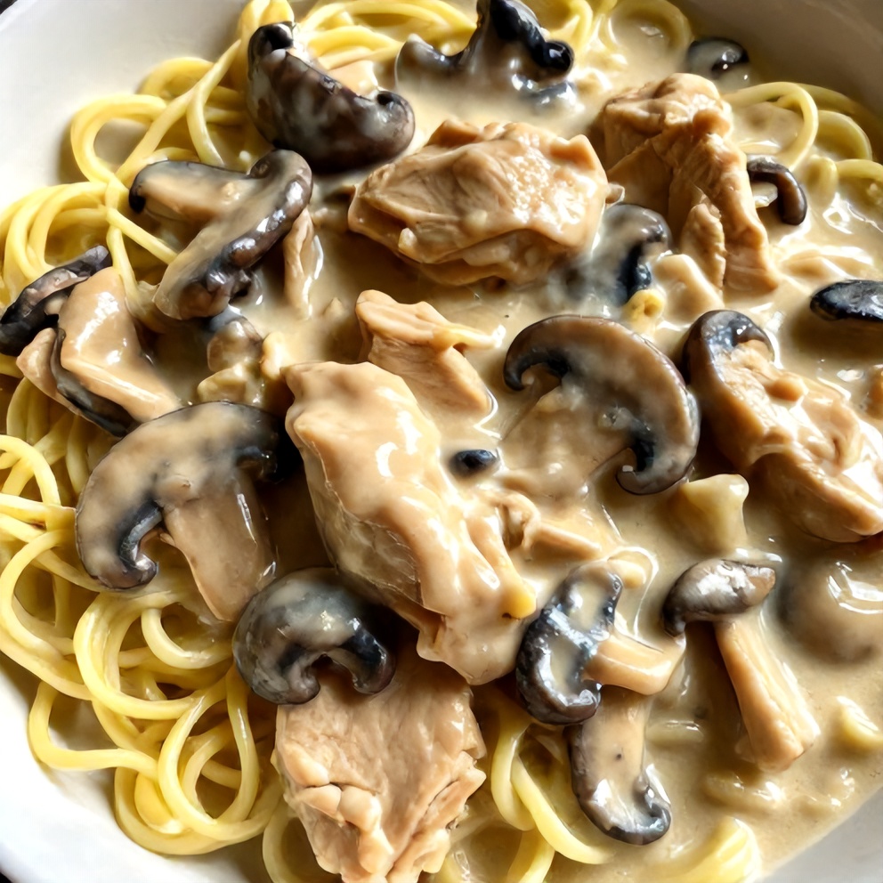 Creamy Chicken Stroganoff
