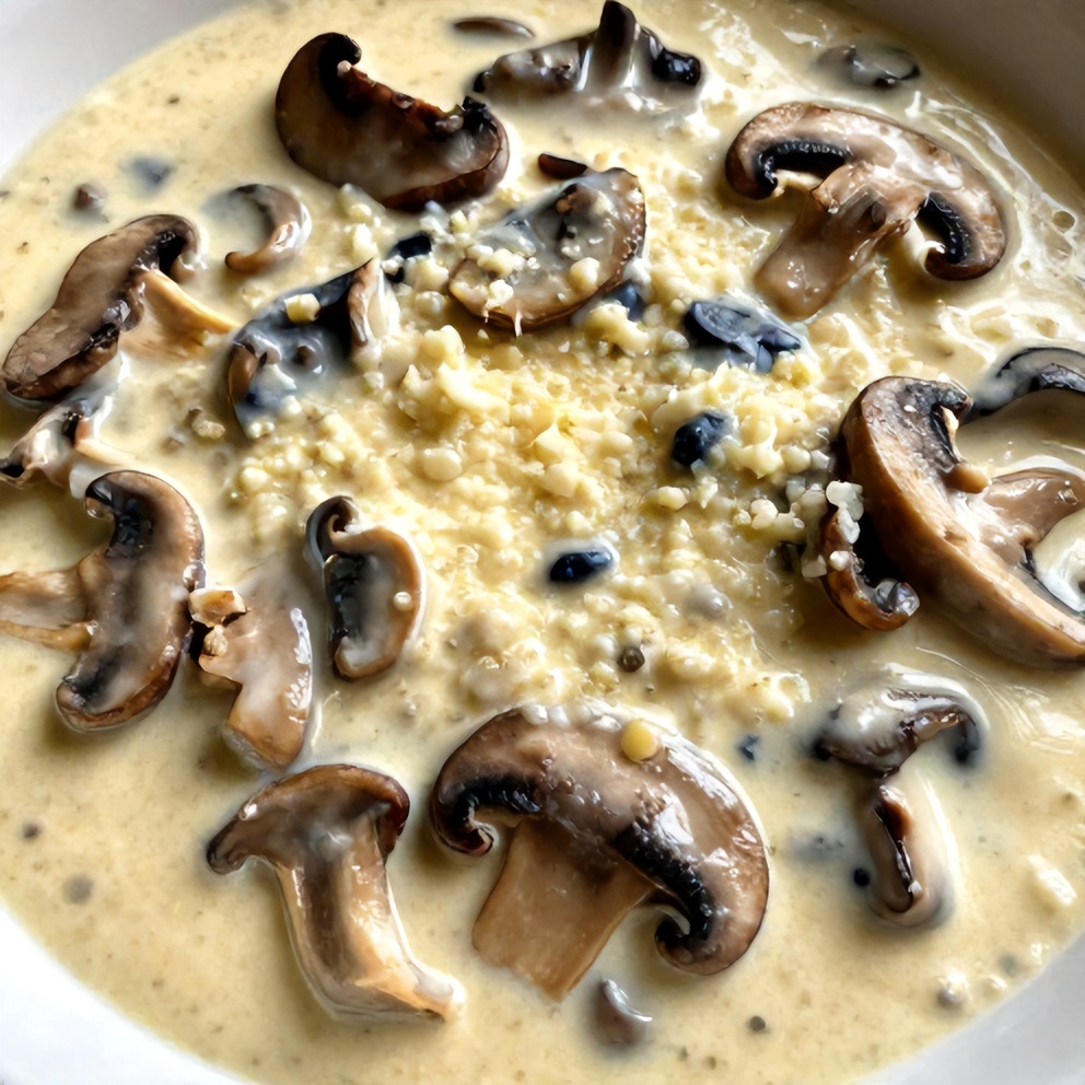 Creamy Gorgonzola Truffle Mushroom Sauce for Pasta