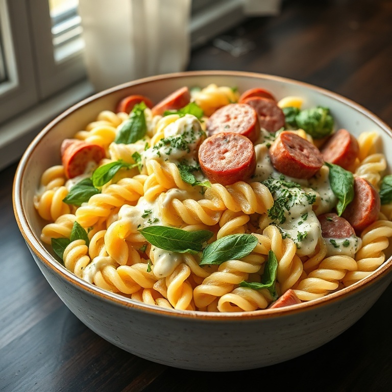 creamy herby pasta salad