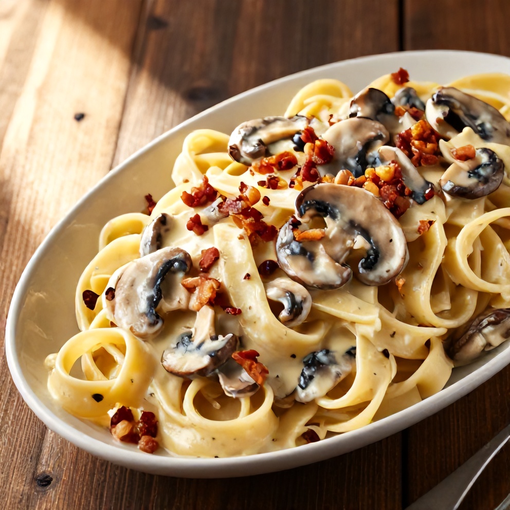 creamy italian mushroom carbonara
