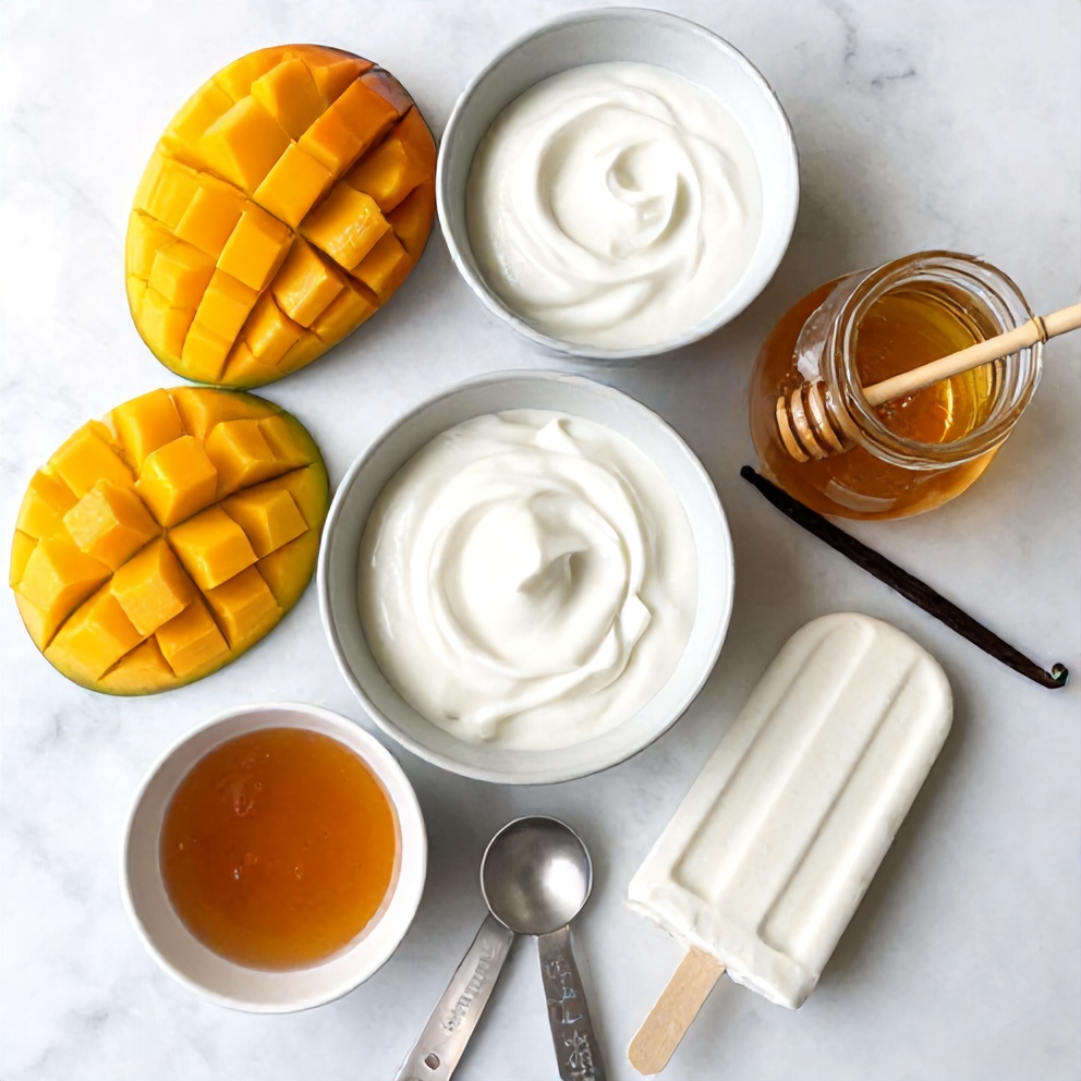 Mango Greek Yogurt Popsicles Ingredients