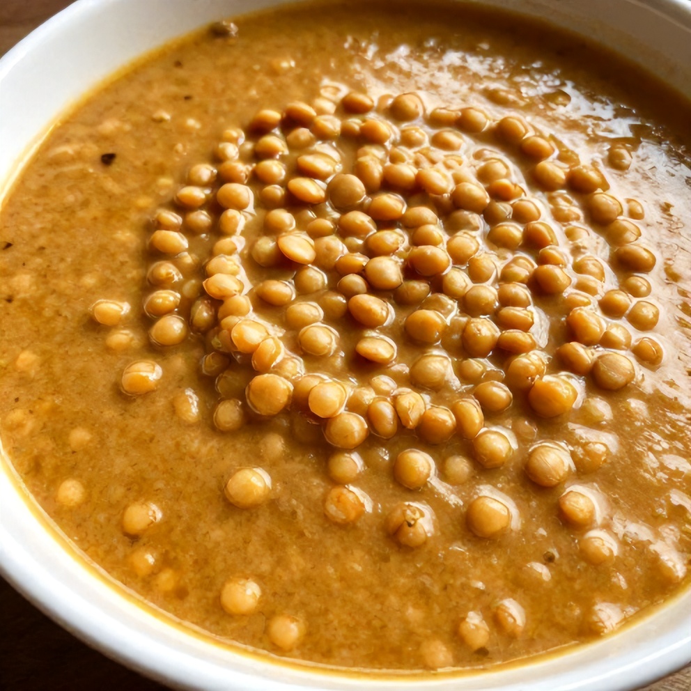 Creamy Moroccan Harissa Lentil Soup