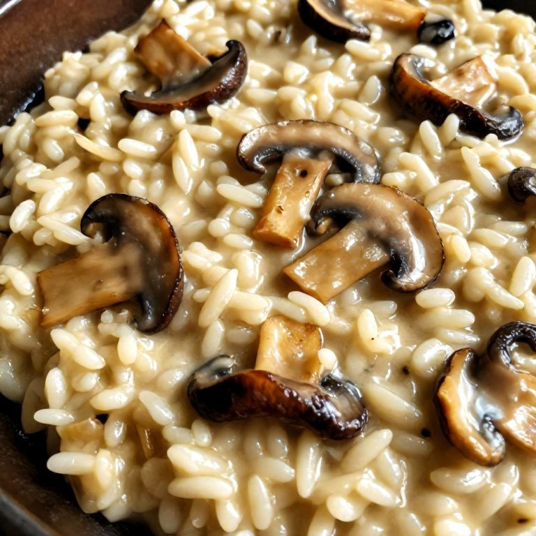 creamy mushroom risotto