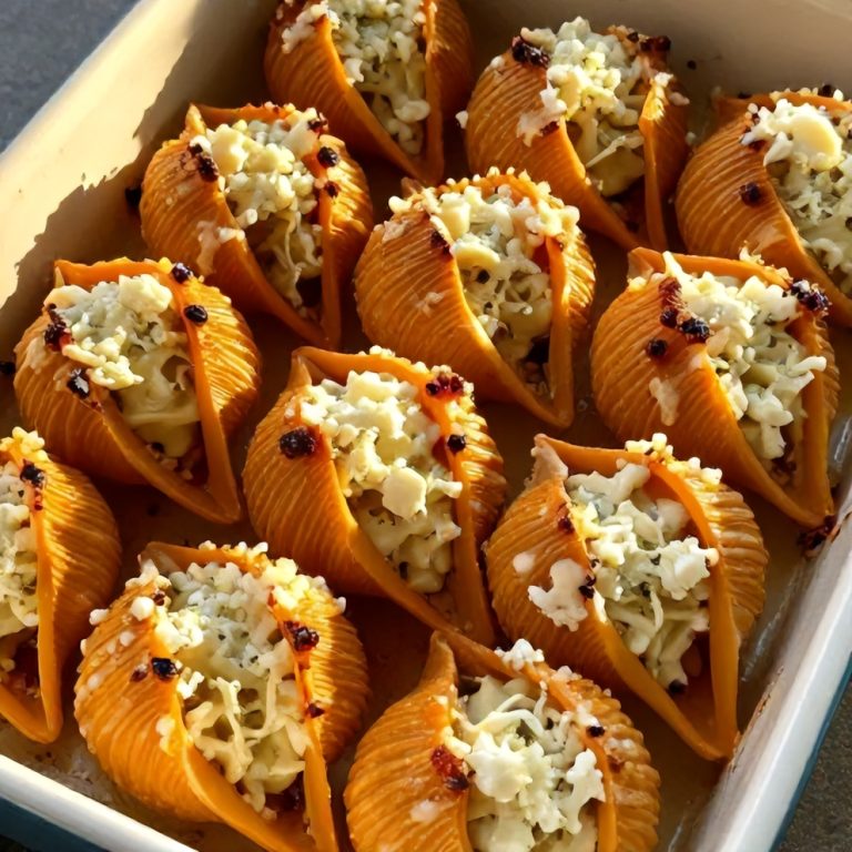 Creamy Pumpkin Stuffed Shells with Goat Cheese