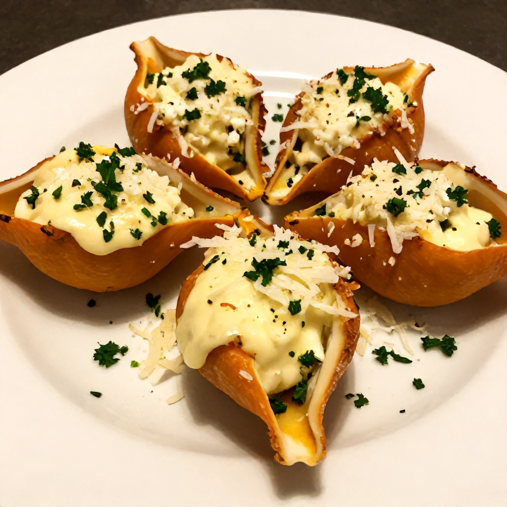 Pumpkin Stuffed Shells with Goat Cheese