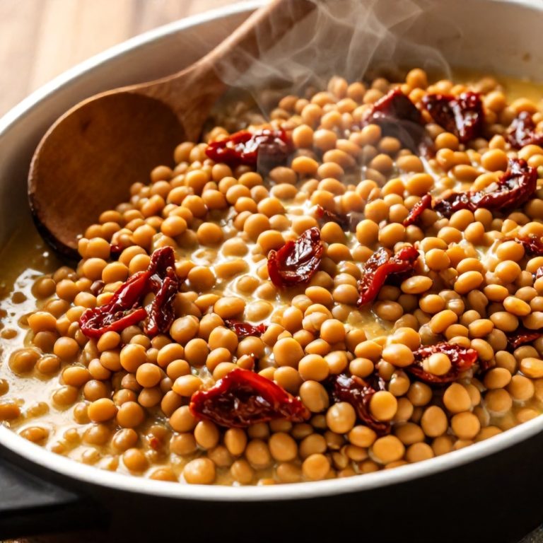 Creamy Sundried Tomato Lentils