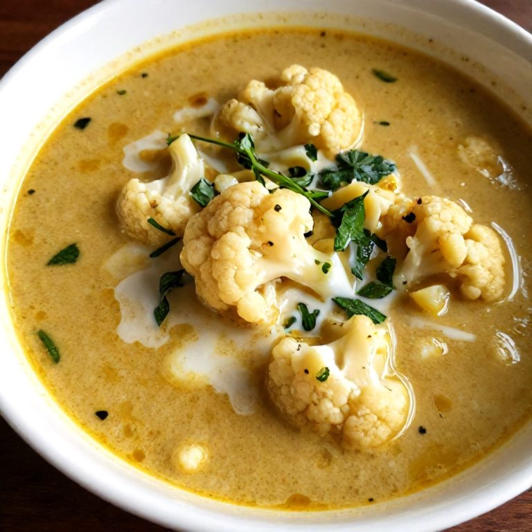 Creamy Thai Coconut Cauliflower Soup