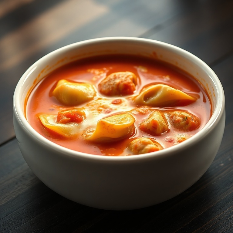 Creamy Tomato Tortellini Soup