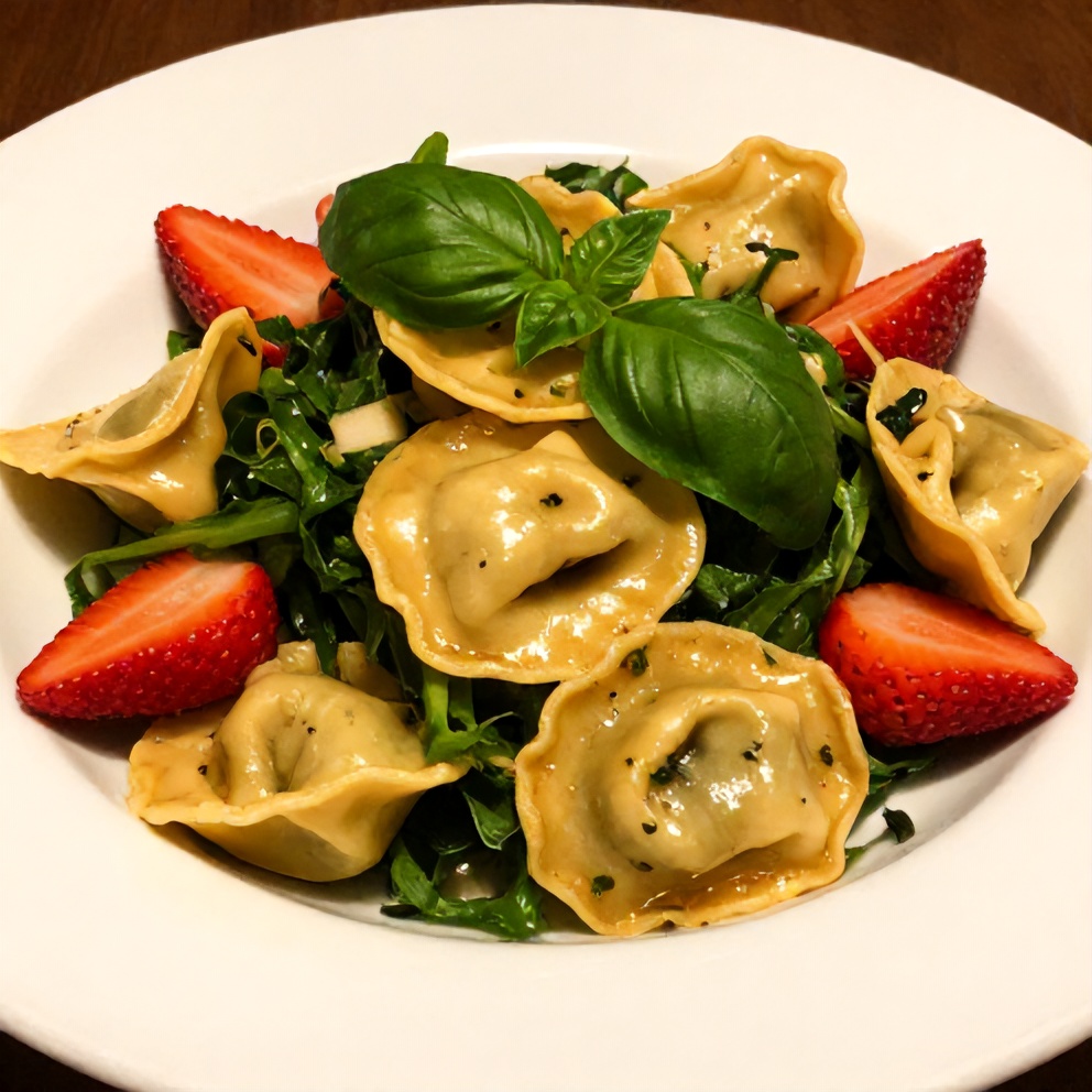 Plated Apple Tortellini Salad