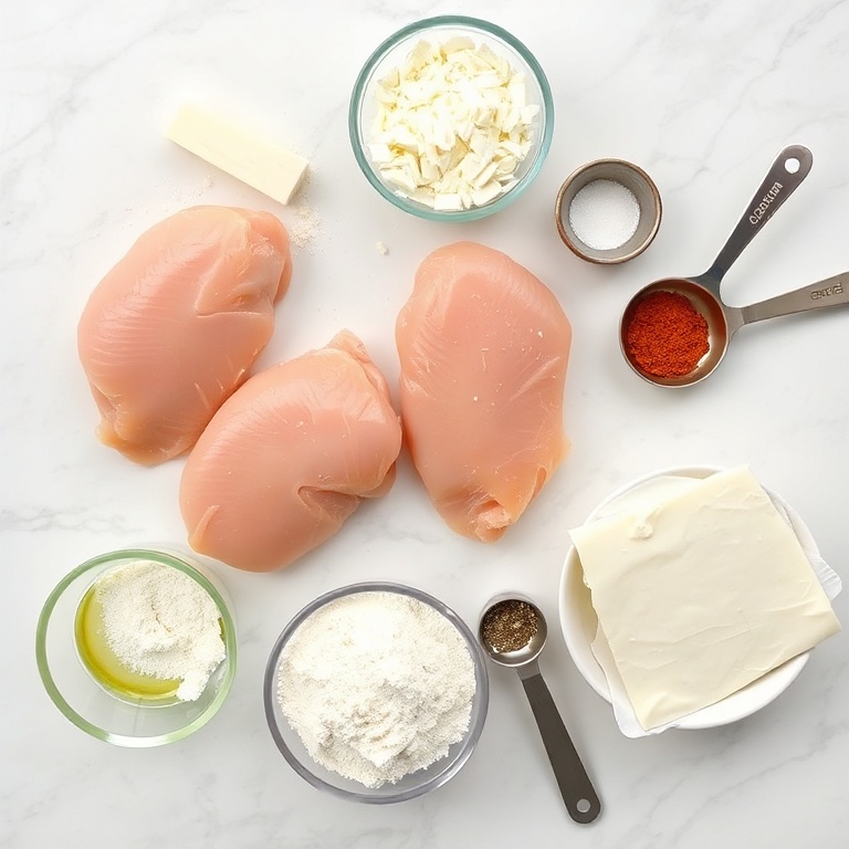 Ingredients for Crispy Chicken Parmesan Sandwich