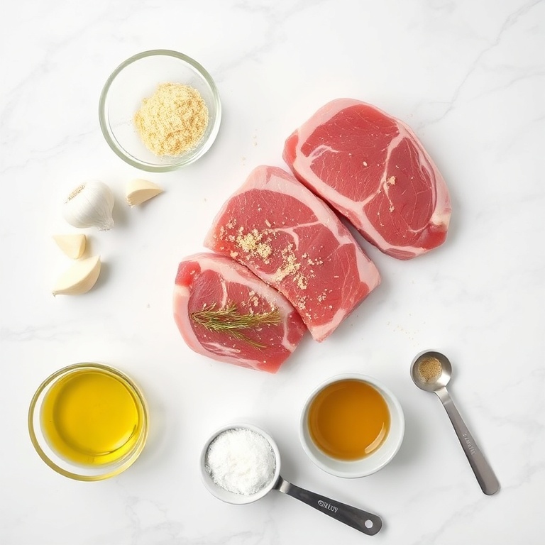 Ingredients for Crispy Garlic Parmesan Fried Lamb Chops