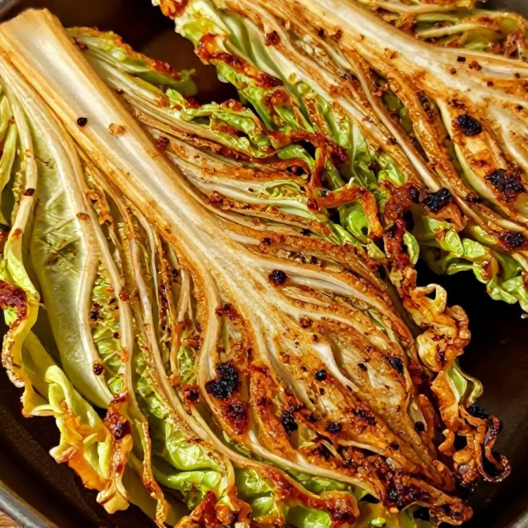 Garlic Roasted Cabbage Steaks