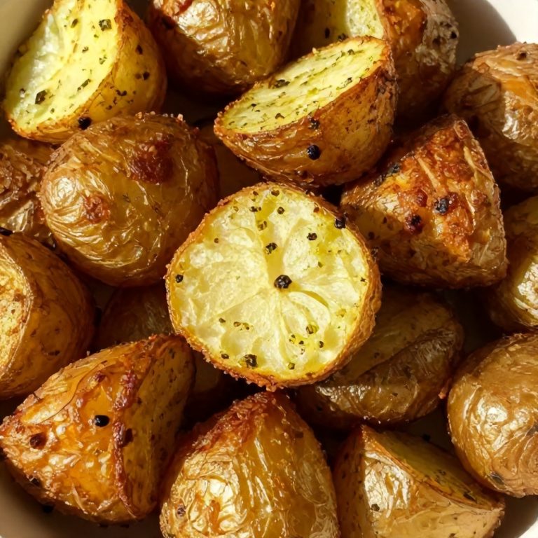 crispy parmesan pesto roasted potatoes