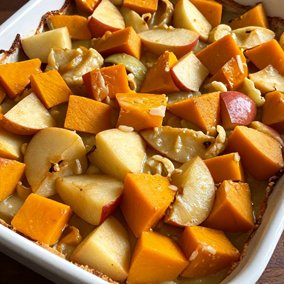 Easy Apple Butternut Squash Casserole