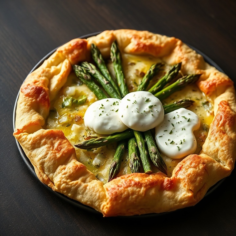 Easy Asparagus Galette