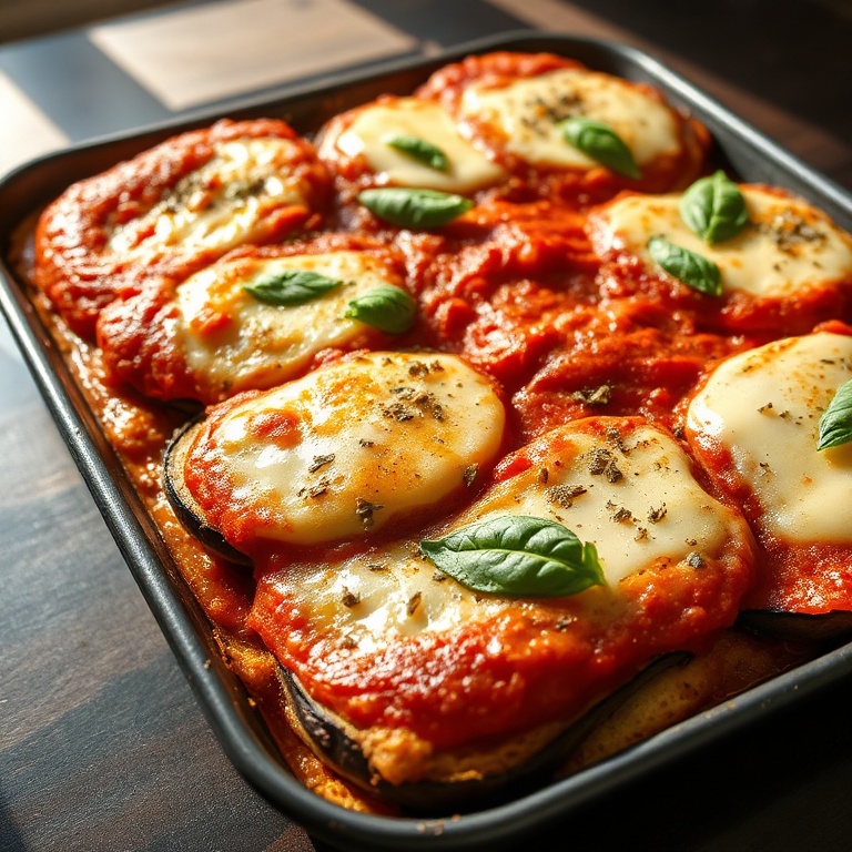 easy baked eggplant parmesan