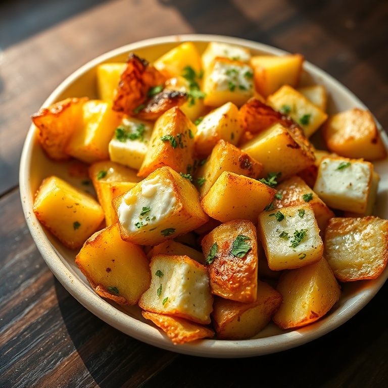 easy baked feta potatoes