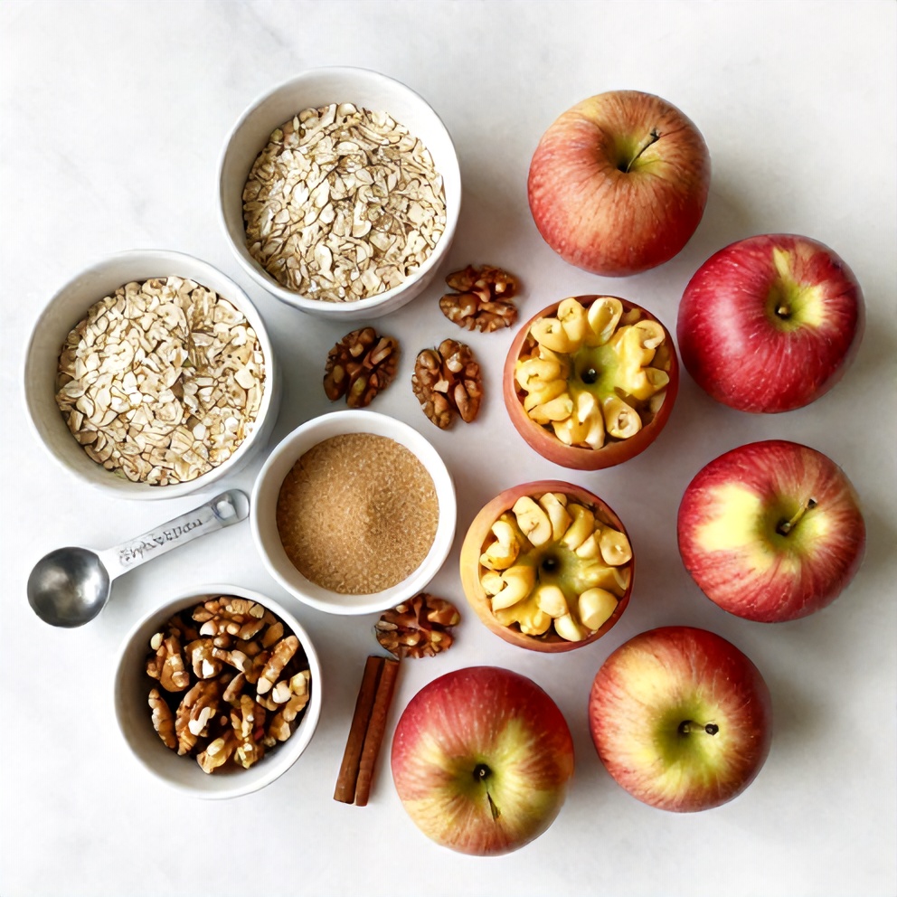 Ingredients for Easy Baked Stuffed Apples