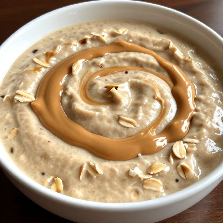 Easy Banana Peanut Butter Oat Smoothie Bowl