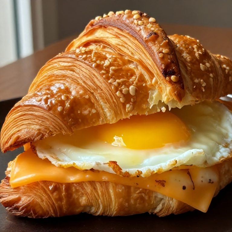 Easy Breakfast Croissant Sandwiches