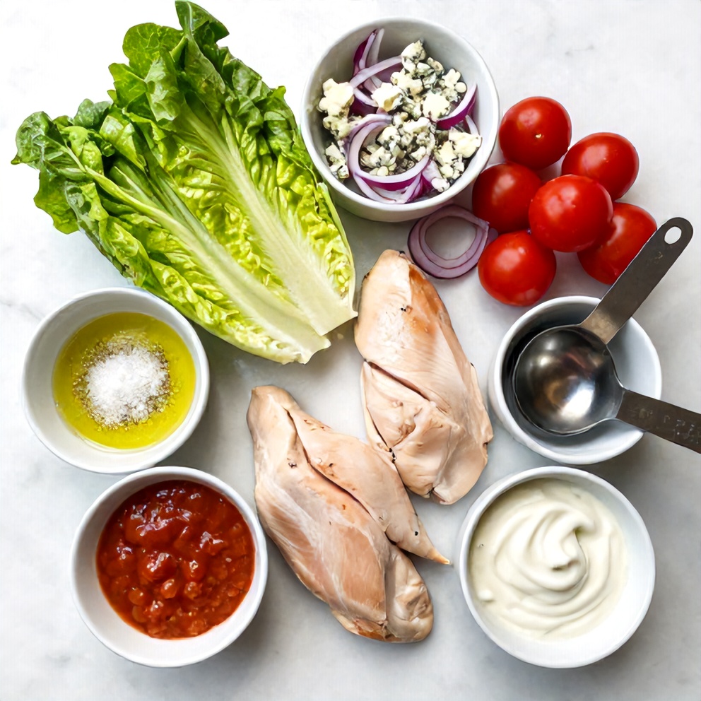 Raw Ingredients for Buffalo Chicken Salad