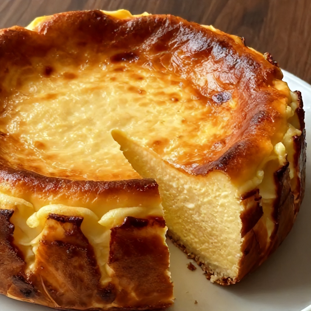 Easy Burnt Basque Cheesecake