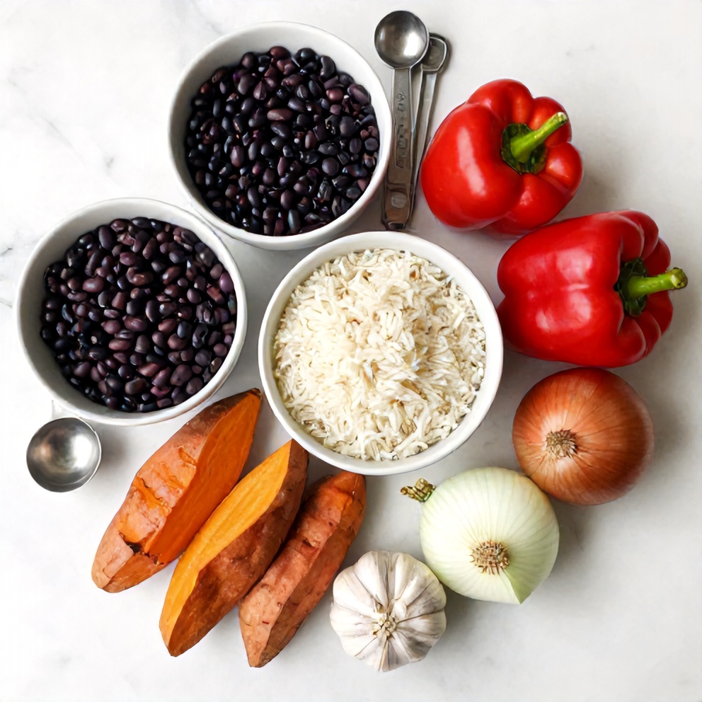 Cajun Sweet Potato Rice Bowl Ingredients
