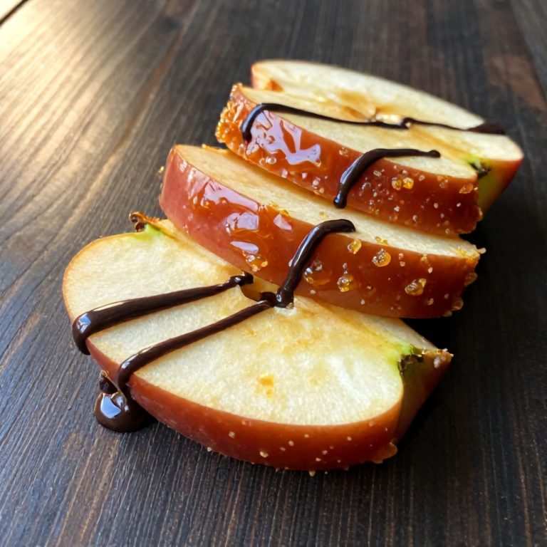 easy caramel apple slices