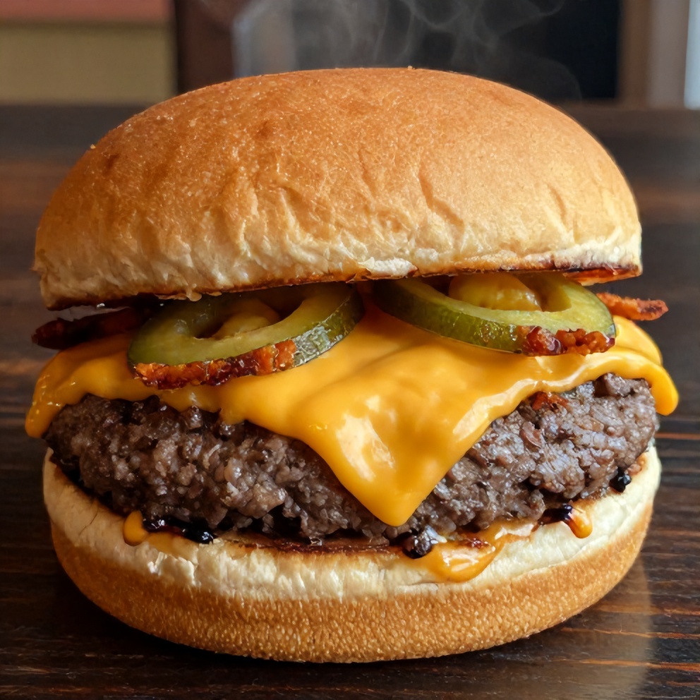 cheddar jalapeño burgers