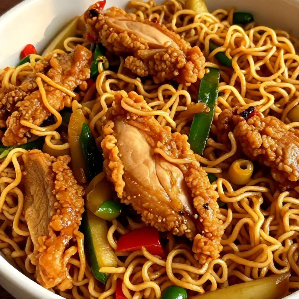 Easy Chicken Ramen Stir Fry
