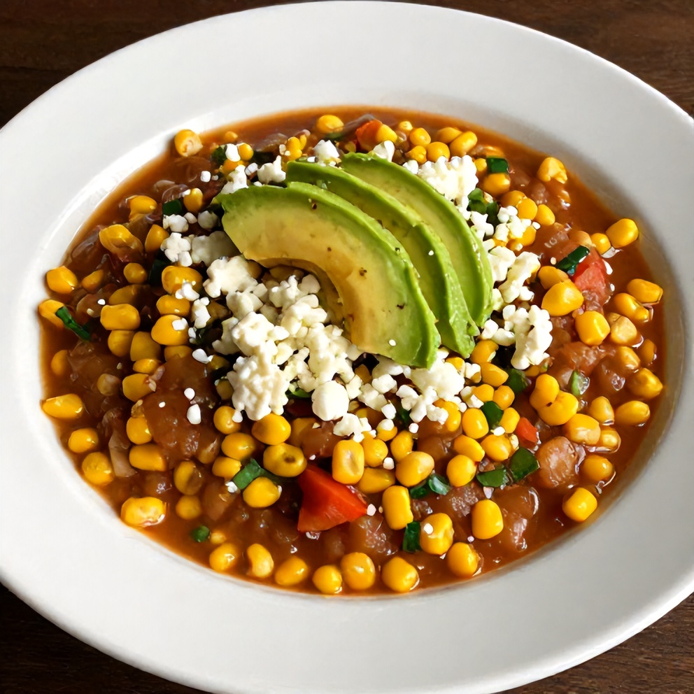 Chipotle Corn Salsa served in a bowl with tortilla chips