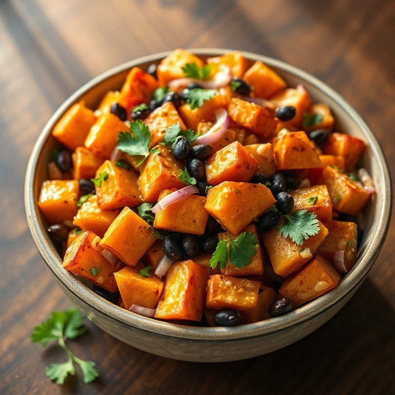 easy chipotle sweet potato salad