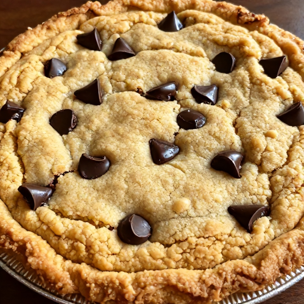 Easy Chocolate Chip Cookie Pie