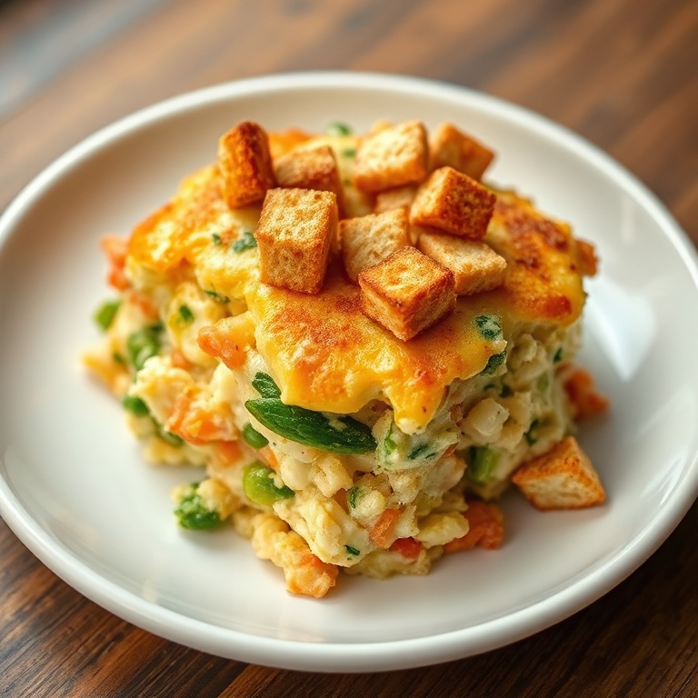 Easy Cottage Cheese Veggie Bake for Healthy Dinner