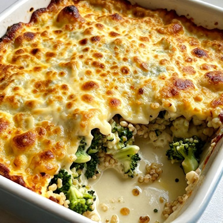 Easy Creamy Broccoli Quinoa Bake