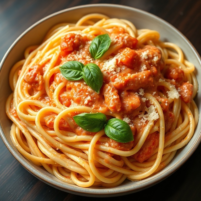 easy creamy tomato garlic pasta