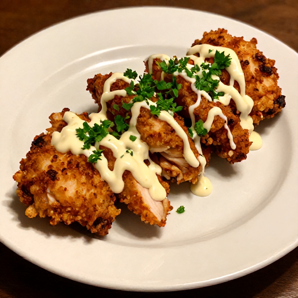 Plated Chicken Shawarma with Garlic Sauce
