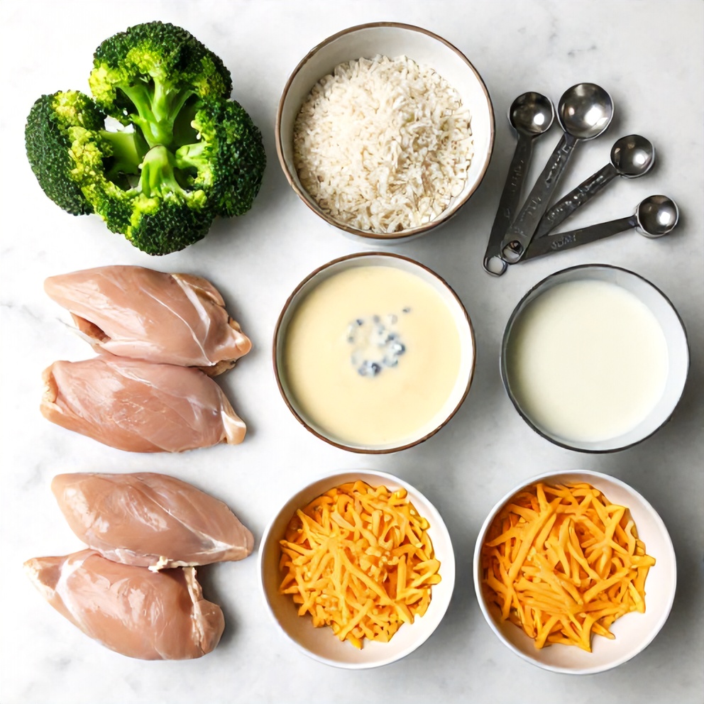 Crockpot Chicken and Rice Ingredients