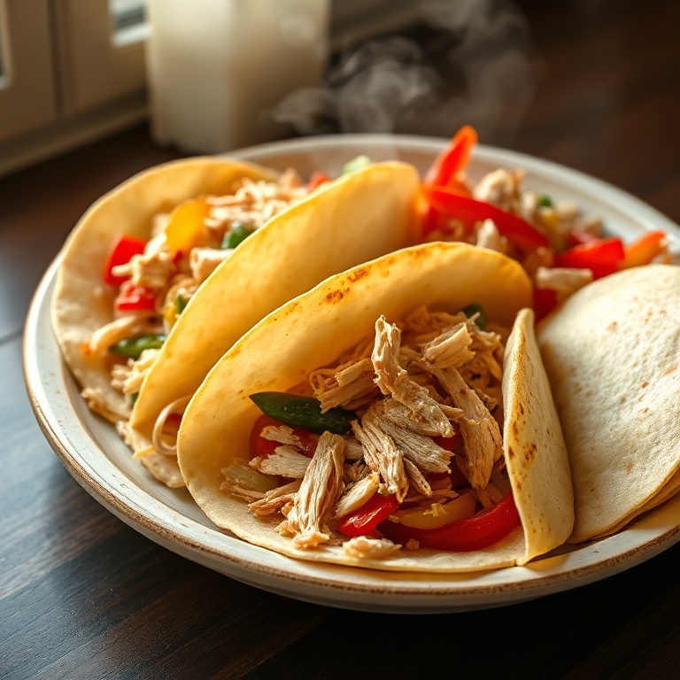 easy crockpot chicken fajitas