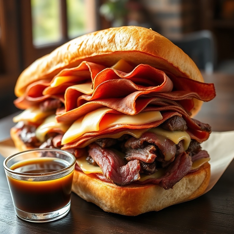 easy crockpot french dip sandwiches