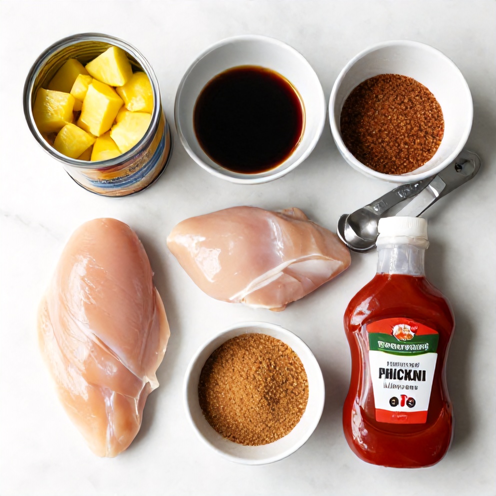 Easy Crockpot Hawaiian Chicken Ingredients