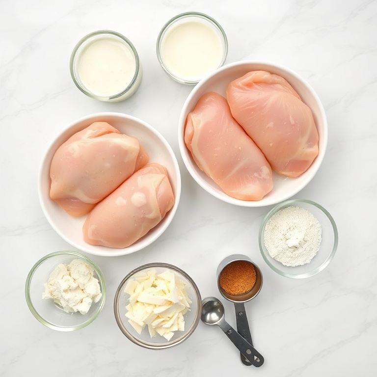 Ingredients for Easy Crockpot Ranch Chicken with Mozzarella