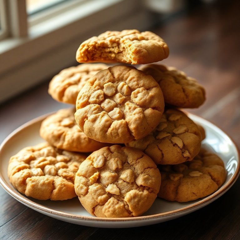easy flourless peanut butter banana cookies